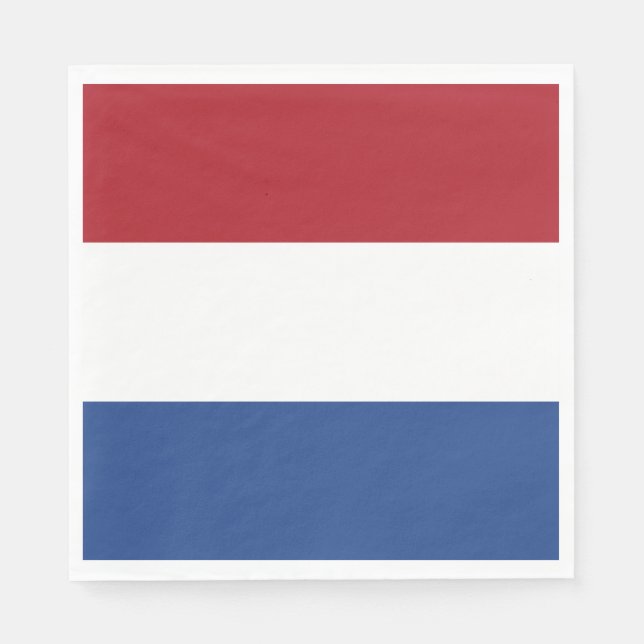 Nederländerna Flagga Pappersservett (Framsidan)
