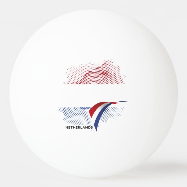 Nederländerna flagga pingisboll (Framsidan)