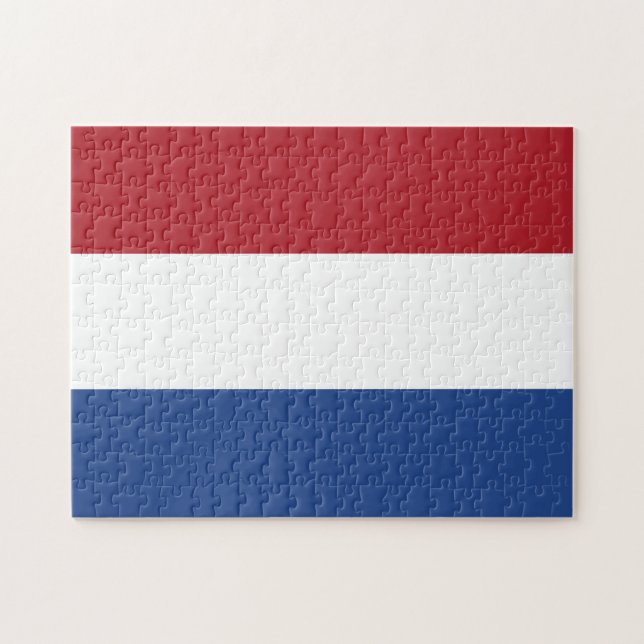 Nederländerna Flagga Pussel (Horisontell)