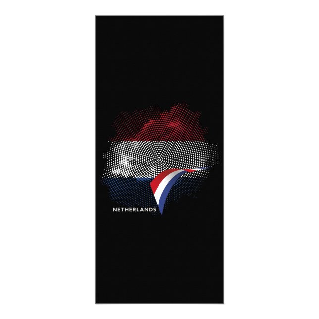 Nederländerna flagga reklamkort (Framsidan)