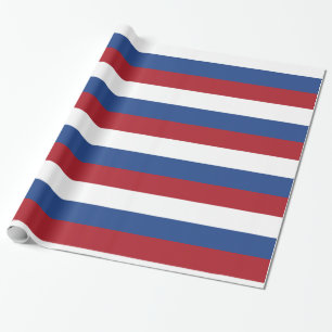 Nederländerna flagga: Rött vitt blått Rand Presentpapper