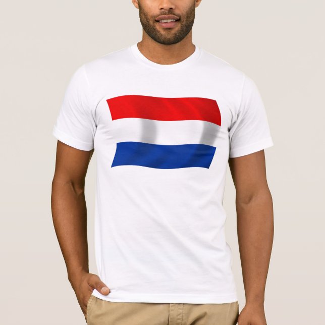 Nederländerna Flagga Shirt T-shirt (Framsida)