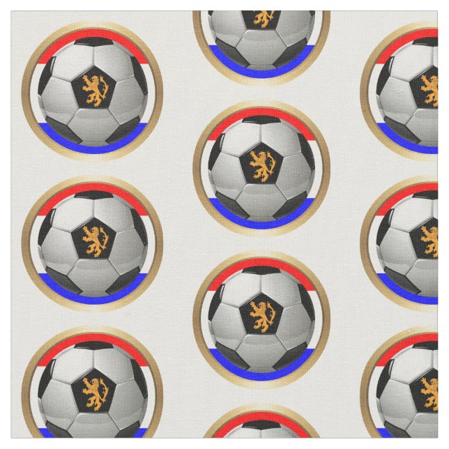 Nederländerna Flagga Soccer Ball Tyg (Närbild)