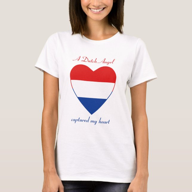 Nederländerna Flagga Sötnos T-Shirt (Framsida)