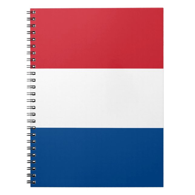 Nederländerna Flagga Souvenir Modern Anteckningsbok (Framsidan)