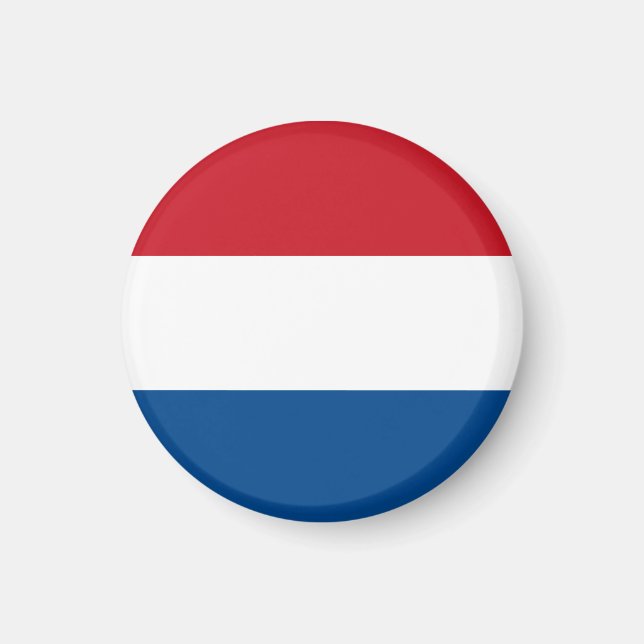 Nederländerna Flagga Souvenir Modern Magnet (Framsidan)