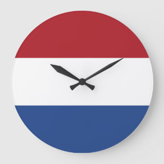 Nederländerna Flagga Stor Klocka