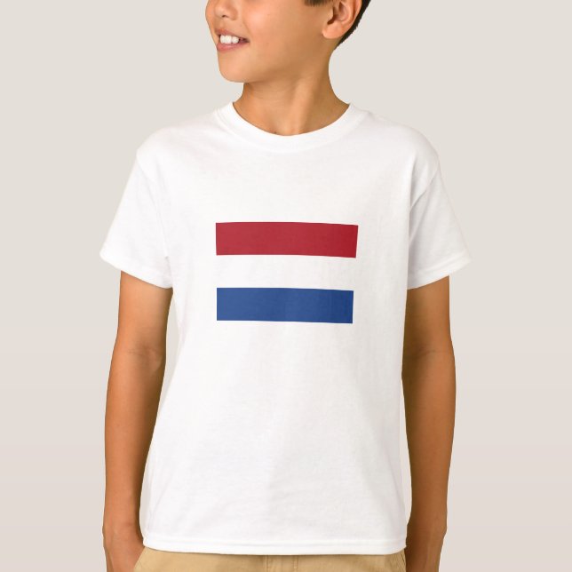 Nederländerna Flagga T Shirt (Framsida)