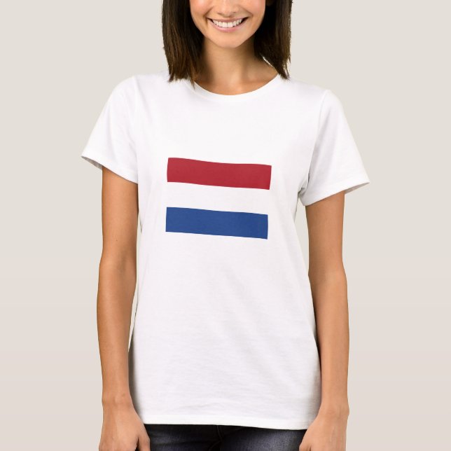 Nederländerna Flagga T Shirt (Framsida)