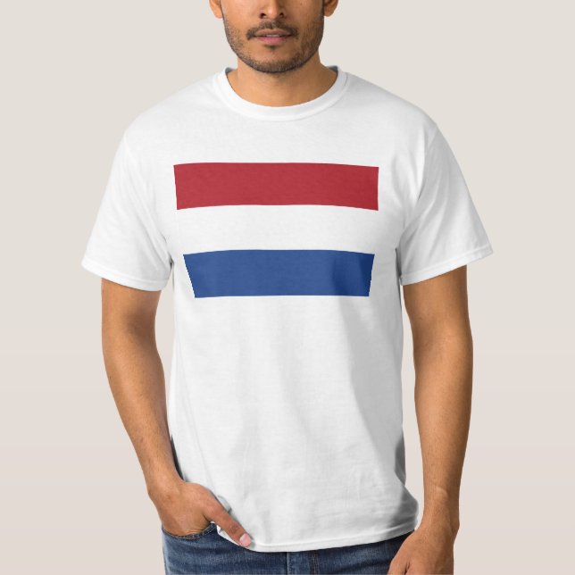 Nederländerna Flagga T Shirt (Framsida)