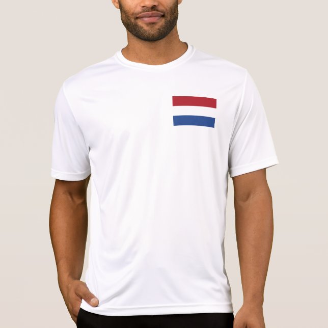 Nederländerna Flagga T Shirt (Framsida)