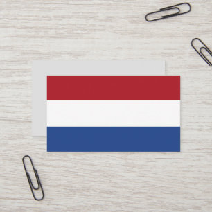 Nederländerna flagga visitkort
