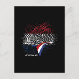 Nederländerna flagga vykort