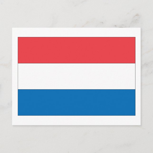 Nederländerna Flagga Vykort (Framsida)