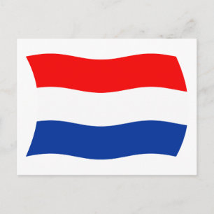 Nederländerna Flagga vykort