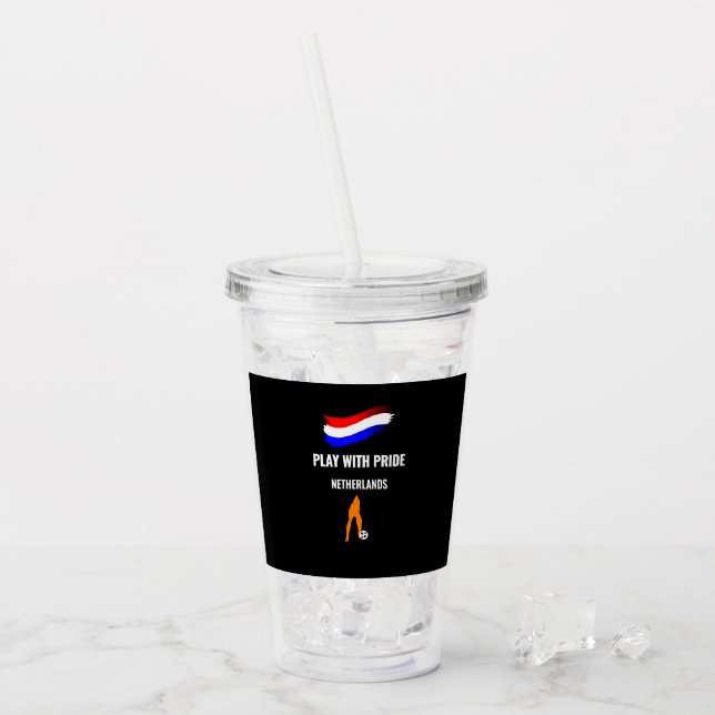 Nederländerna Fotboll Stolthet 2026 Tröja Take Away Mugg (Framsida Ice)