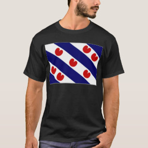 Nederländerna Friesland flagga Tee