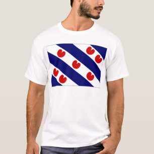 Nederländerna Friesland flagga Tee