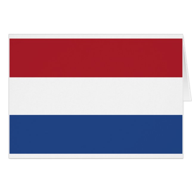Nederländerna Holland Patriotic Mönster Hälsningskort (Framsidan Horizontal)