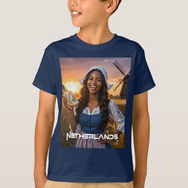 NEDERLÄNDERNA - HOLLÄNDSK T SHIRT (Framsida)