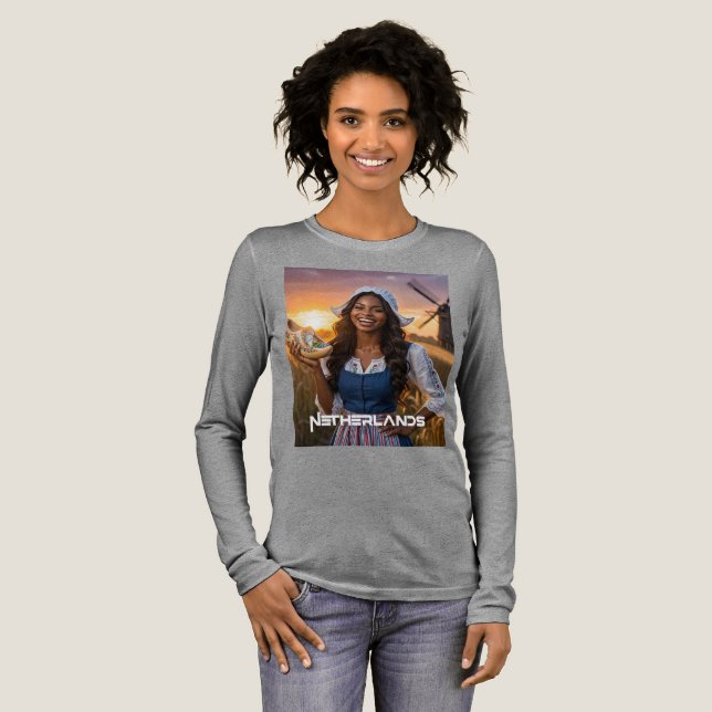 Nederländerna - Holländska T Shirt (Hel framsida)