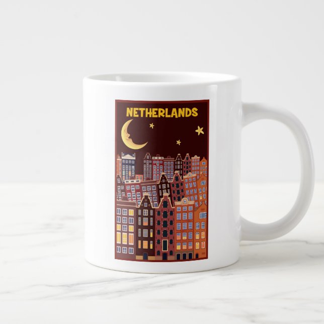 Nederländerna i natt jumbo mugg (Höger)