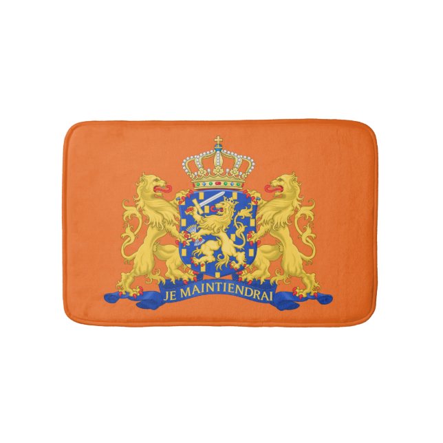 Nederländerna Jackar Arm om Orange Badrumsmatta (Framsidan)