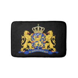 Nederländerna Jackar Arm på svart färg Badrumsmatta