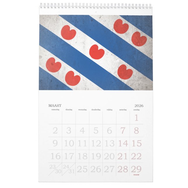Nederländerna Kalender (Mar 2026)