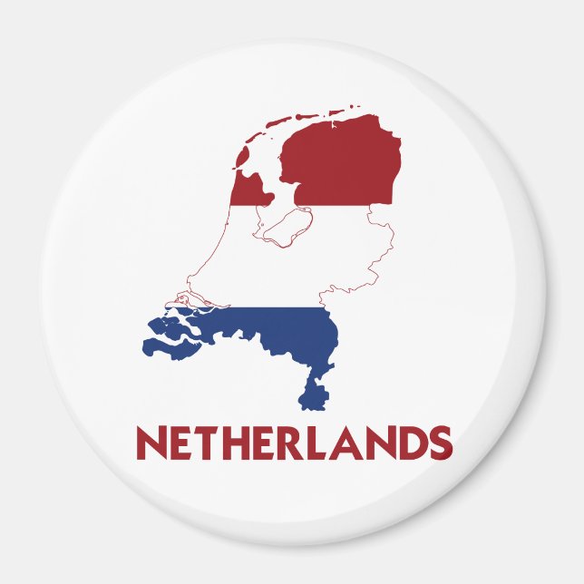 NEDERLÄNDERNA KARTA MAGNET (Framsidan)