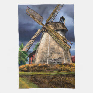 Nederländerna Kvarn Kitchen Towel Kökshandduk
