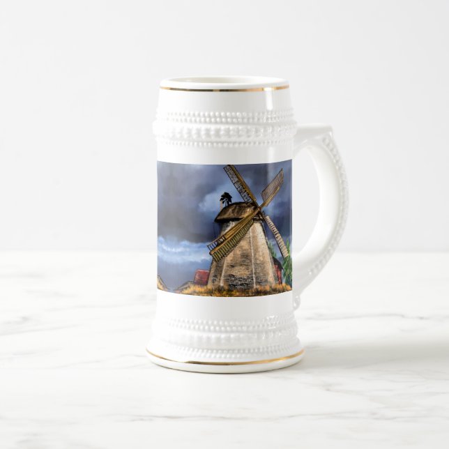 Nederländerna Kvarn Ligcape Beer Stein Gift Sejdel (Framsida höger)