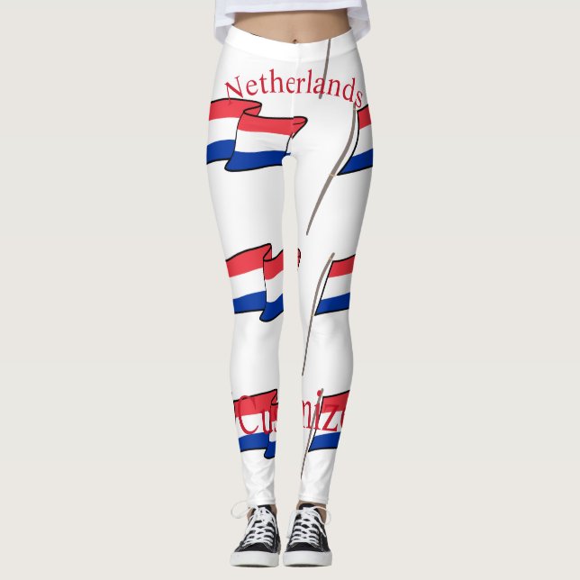 Nederländerna Landsflagga Thunder_Cove Leggings (Framsida)