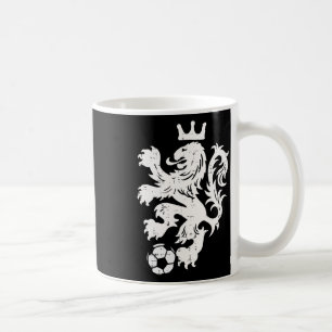 Nederländerna Lejon Nederländska Orange Fotbollsfa Kaffemugg