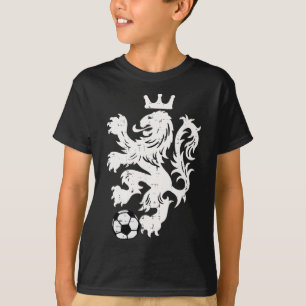 Nederländerna Lejon Nederländska Orange Fotbollsfa T Shirt