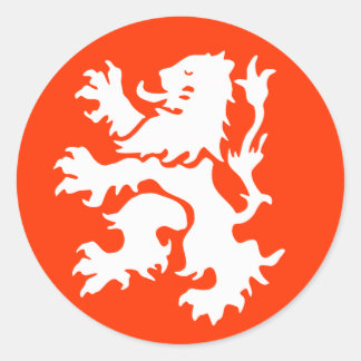 Nederländerna Lejon Runt Klistermärke