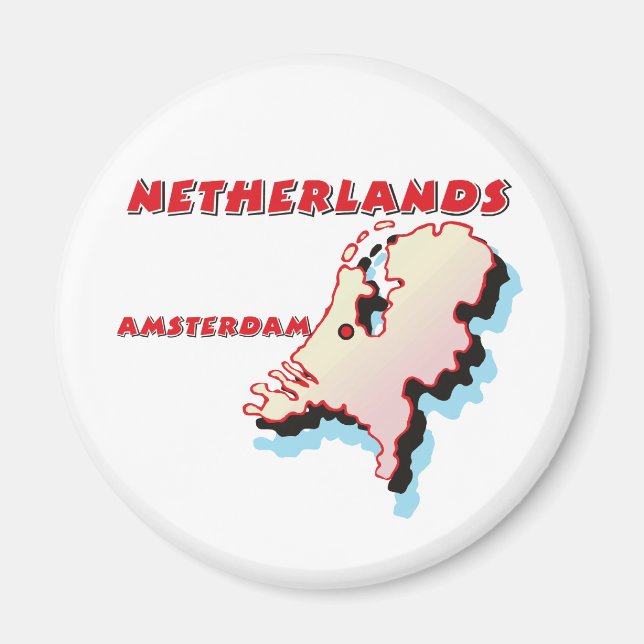Nederländerna Magnet (Framsidan)