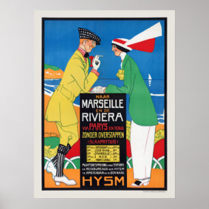 Nederländerna Marseille Vintage affisch 1913