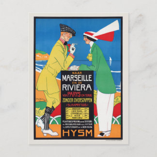 Nederländerna Marseille Vintage Affisch 1913 Vykort