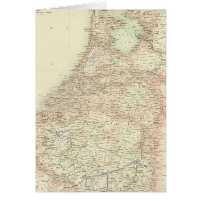 Nederländerna och Belgien 3 Hälsningskort (Framsidan)