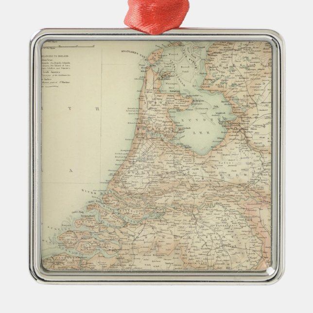 Nederländerna och Belgien 3 Julgransprydnad Metall (Framsidan)