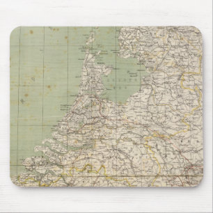Nederländerna och Belgien Atlas Karta Musmatta