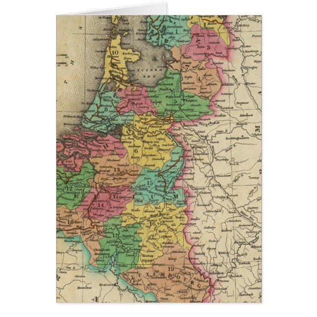 Nederländerna och Belgien Hälsningskort (Framsidan)