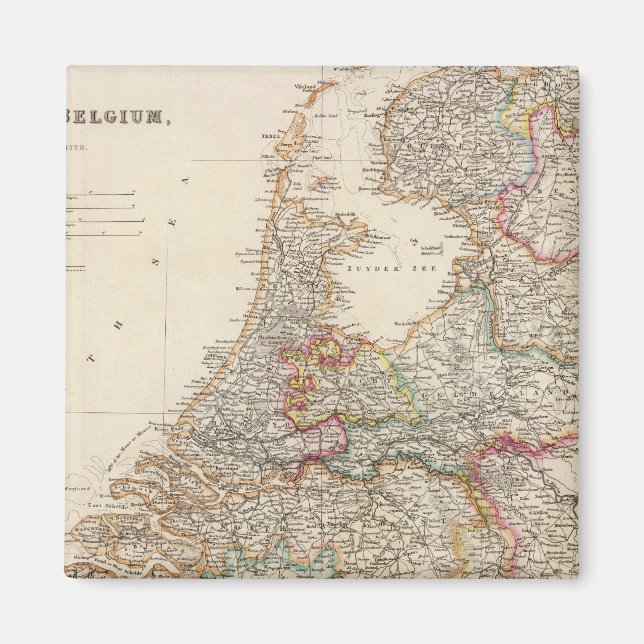 Nederländerna och Belgien Magnet (Framsidan)