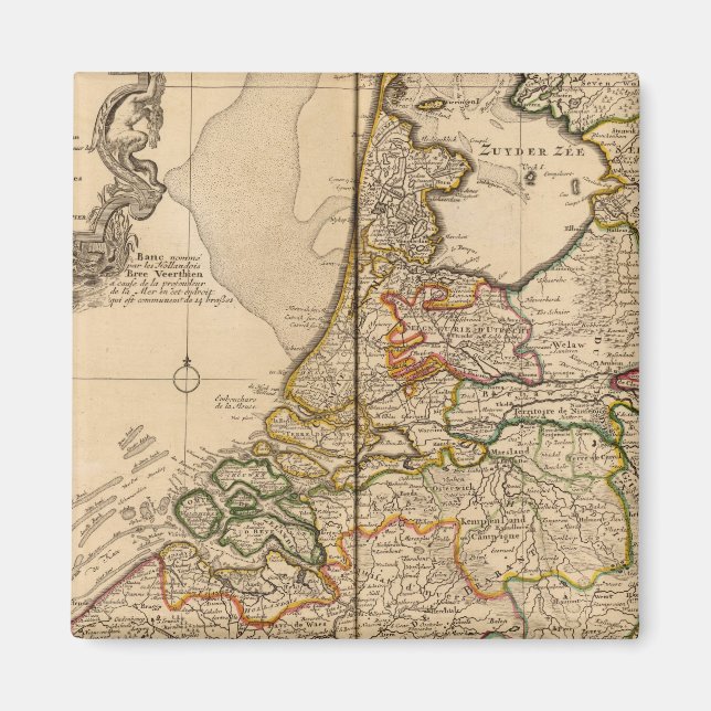 Nederländerna och Belgien Magnet (Framsidan)