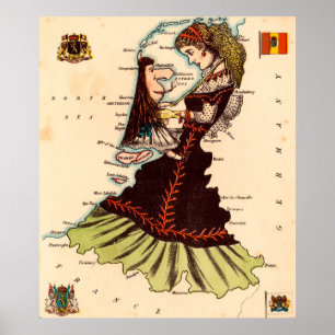 Nederländerna och Belgien Poster