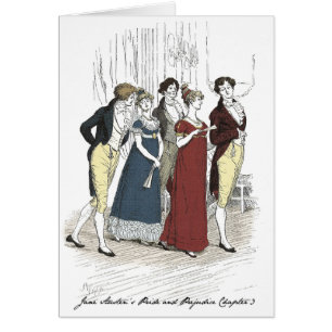 Nederländerna Party Arrives - Pride & Prejudice Hälsningskort