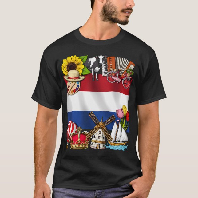 Nederländerna Pride T Shirt (Framsida)