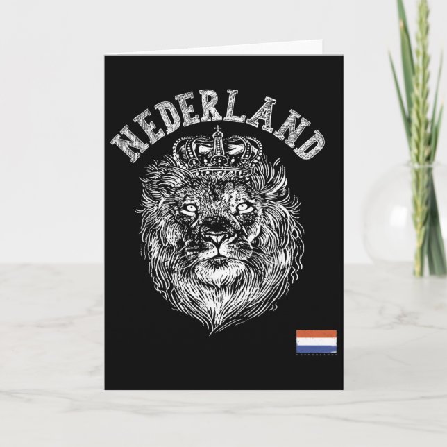 Nederländerna Reto Nederländerna Lejon Holland Hol Kort (Framsida)