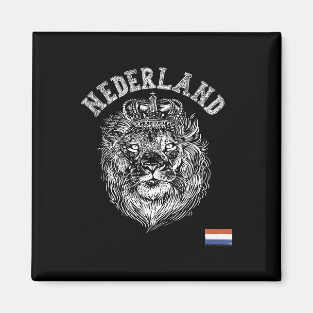 Nederländerna Reto Nederländerna Lejon Holland Ned Magnet (Framsidan)